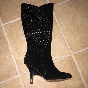 STUDDED BLACK BOOTS